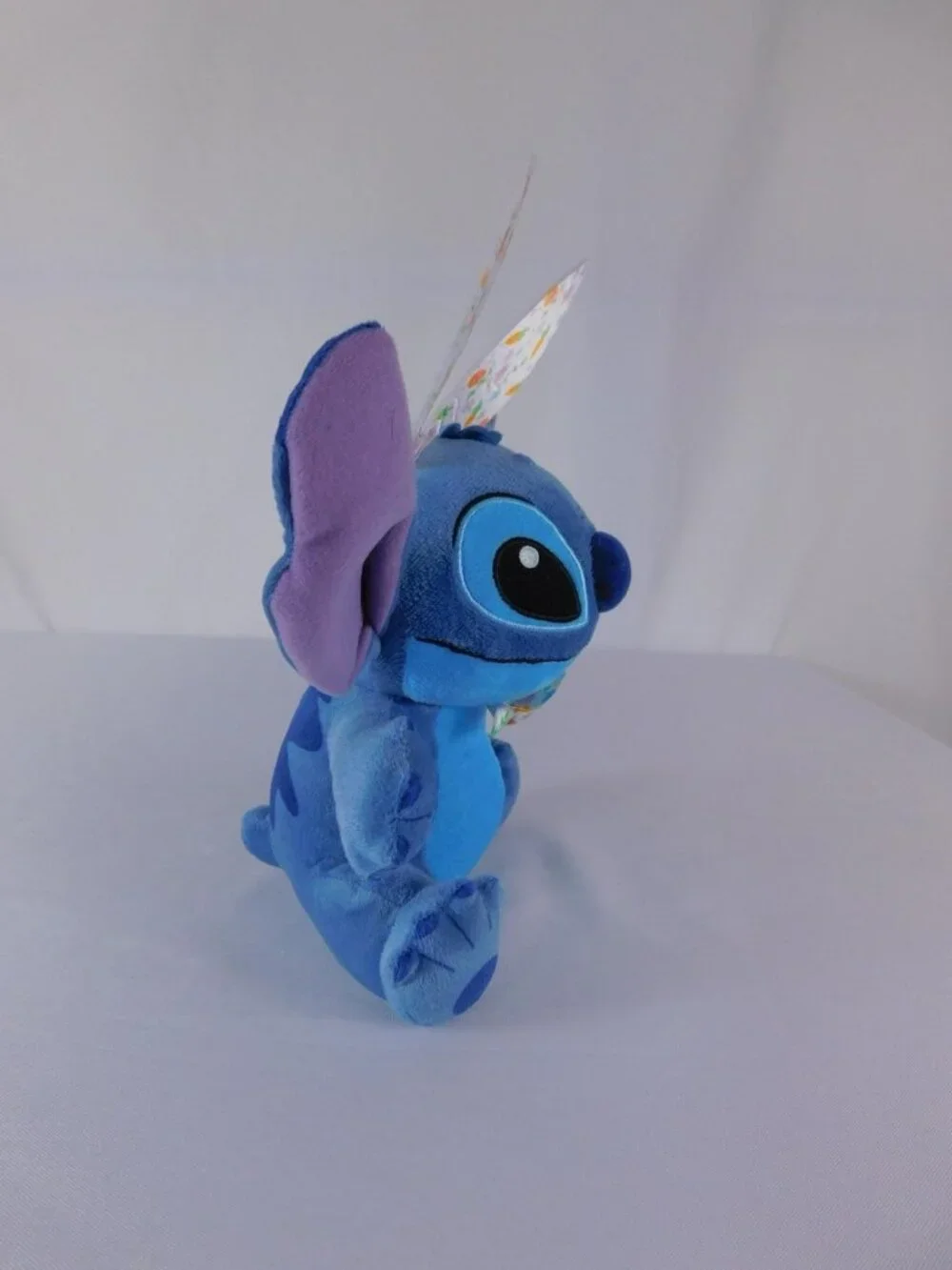 Disney Stitch Blue Plush Stuffed Toy Small Bunny Ears Easter Tag Just Play